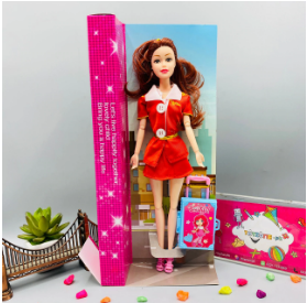 Barbie red dresses beautiful doll